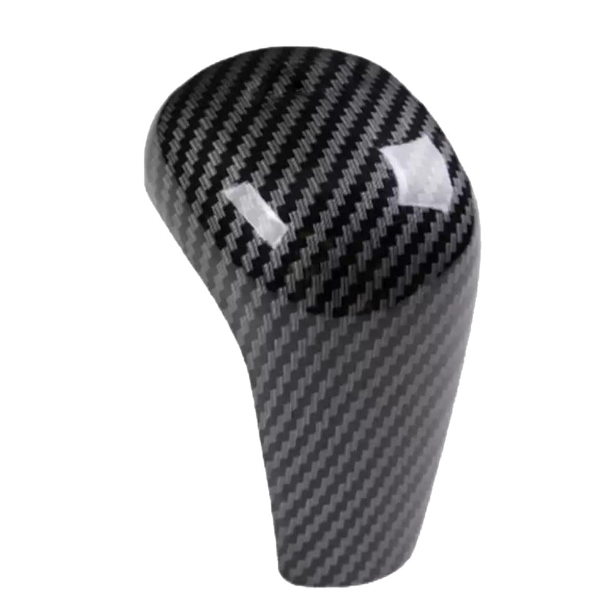 Oulesh Shift Knob Cover for Mazda 3 BP Axela CX-50 CX50 CX-30 CX30 2019-2023, Carbon fiber textured Gear Shift Knobs Gear Head Cover Trim