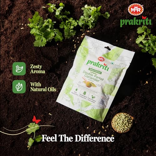 Image of MTR Prakriti Pure Organic Double Parrot Coriander Powder 200g |Premium Dhaniya Powder For All Indian Meals