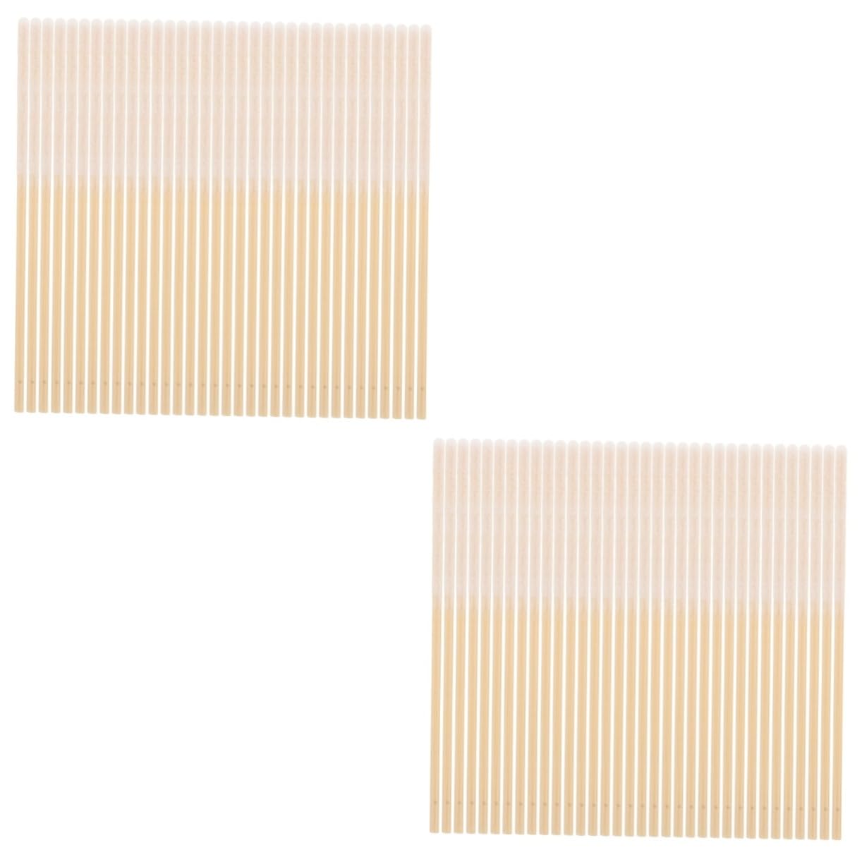 IWOWHERO 2sets Cotton Makeup Swabs Long Cotton Sticks for Beauty Disposable Ear Cleaning Eyebrow Makeup Tools 150pcs*2