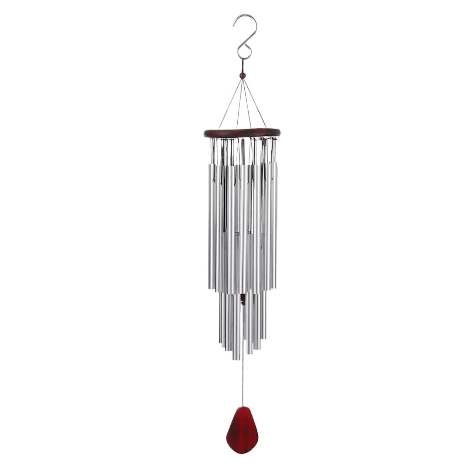 27 Tubes Silver Tube Wind Chime Anti-rust Hanging Bell Outdoor Decoration Multi-tube for Indoor and Outdoor