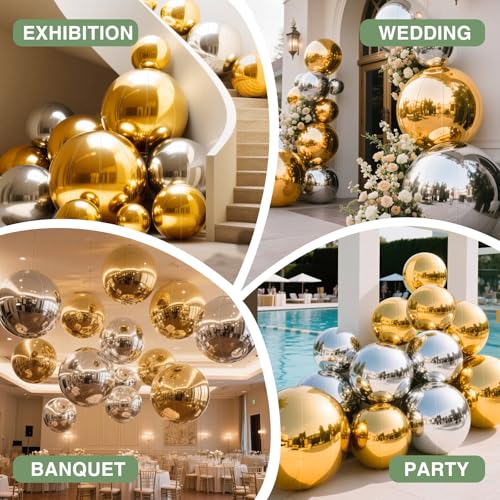 Inflatable Mirror Ball and Inflatable Christmas Ball Bundle miniatura 4