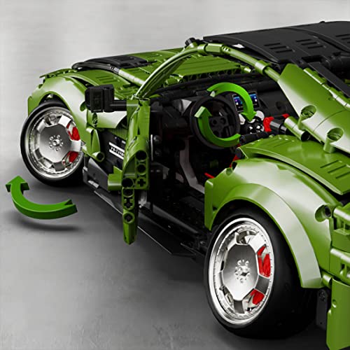 Diyi Technic Car Building Block Set, 1/10 Collectible Sports Cars Building Kit, Build Your Dream Car, 2878 Pieces Building Bricks Compatible With Lego Technic #TOP3