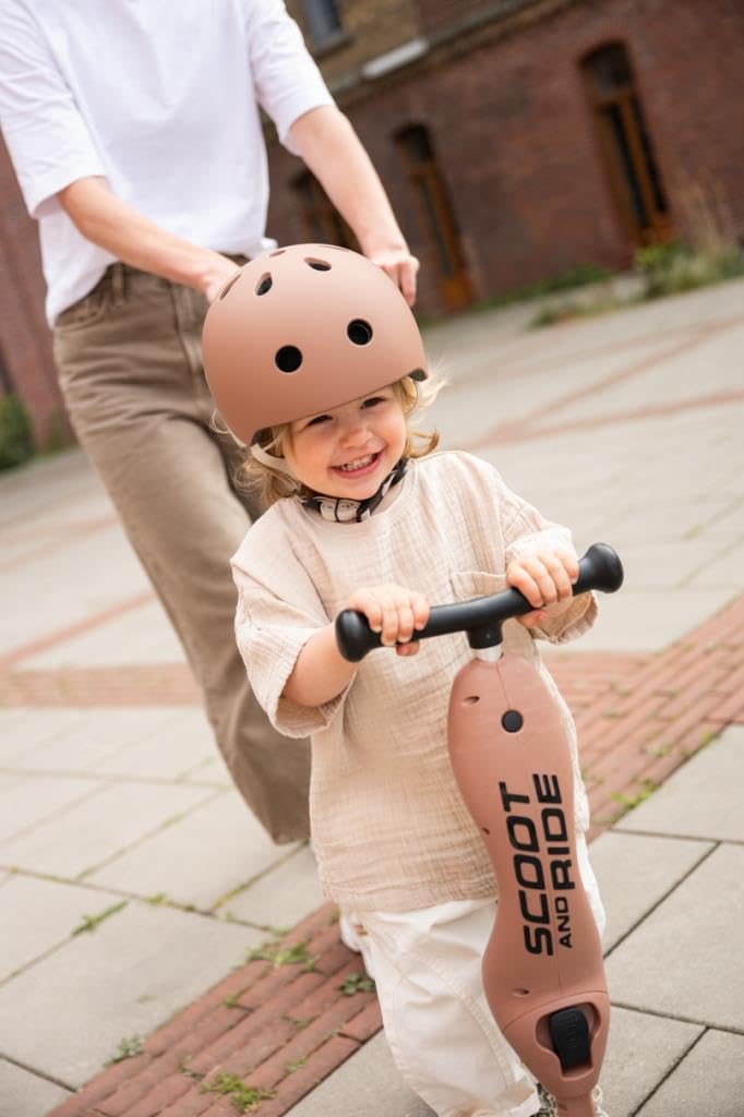 Scoot & Ride, S - M Casco para niños (Mocha)