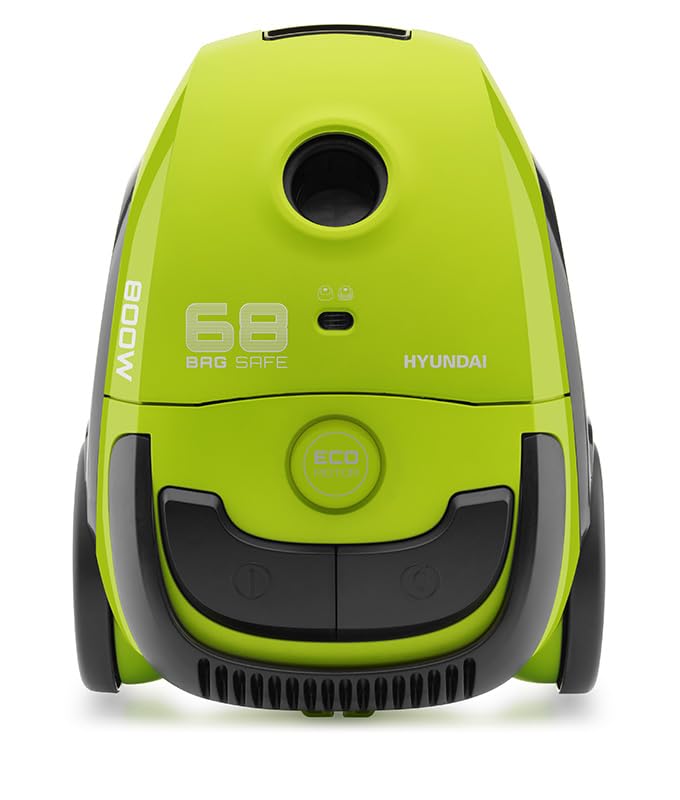 VC068G odkurzacz z workiem, 800 W, silnik ECO, pojemność 2 l, zielony