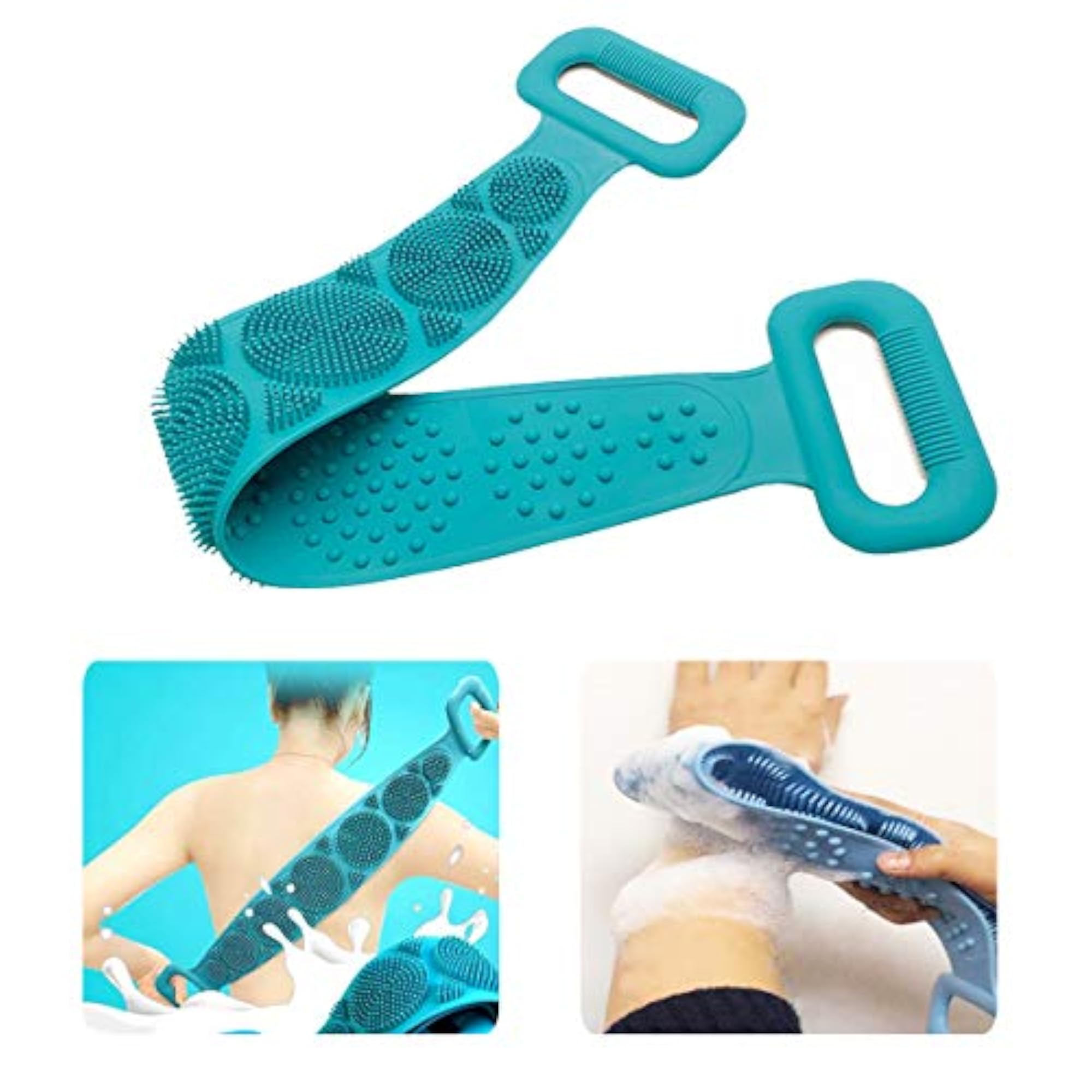 Lukciplus Silicone Back Scrub, Exfoliating Bath Shower Body Brush