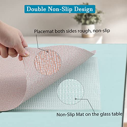 Rinpon Thick Wipeable Farmhouse Placemats Set of 6, Heat Resistant Placemats with 6 Non-Slip Mats, Washable Waterproof… - Image 6