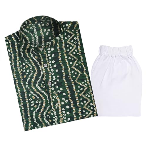 TinySteps® Traditional Bandhani Print Kids Festive Ethnic Wear Bo...