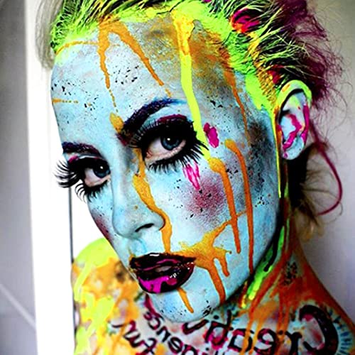 image for MEICOLY Light Blue Face Body Paint,Pale Baby Blue Face Paint Sadness f