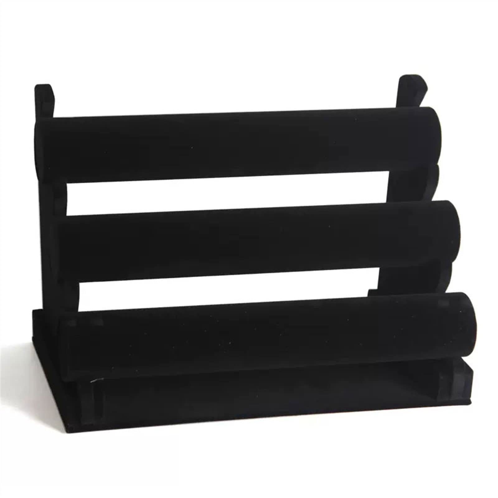 SBZIOJHDR jewellery stand, 3 Tiers Bracelet Holder, T-Bar Velvet Jewelry, Detachable Display Stand, Tree(4)