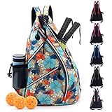 ZOEA Pickleball Bag, Sport Pickleball Sling Bag for Women Man, Adjustable Pickleball Backpack with...