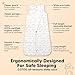 2-Pack Baby Sleep Sacks,Zipper Wearable Blanket - 0.5TOG Organic Cotton,Lightweight,Soft Cozy Toddler Sleeping Sack 6-12 months,Easy to Wear Large Newborn Transition Swaddles Sleepsacks(BumbleBear, M)