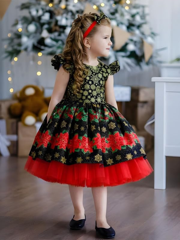 Image of Niren Enterprise Multipatteren Baby Girl's Knee Length Frocks with Digital Prints