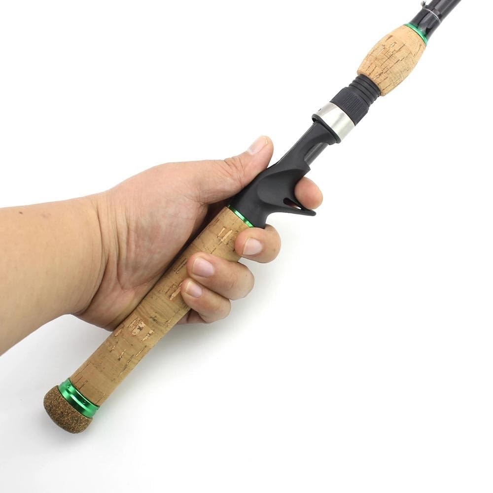 Canne à Pêche Canne à pêche télescopique en Carbone de 1,8 m à 2,4 m, avec poignée en liège allongée, Canne à pêche Rapide M Power Canne à pêche(2.4 m)