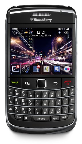 BlackBerry Bold 9700 Smartphone (QWERTZ-Tastatur, 3 Megapixel-Digitalkamera, GPS-Empfänger, UMTS, WLAN, HSDPA) schwarz Cover