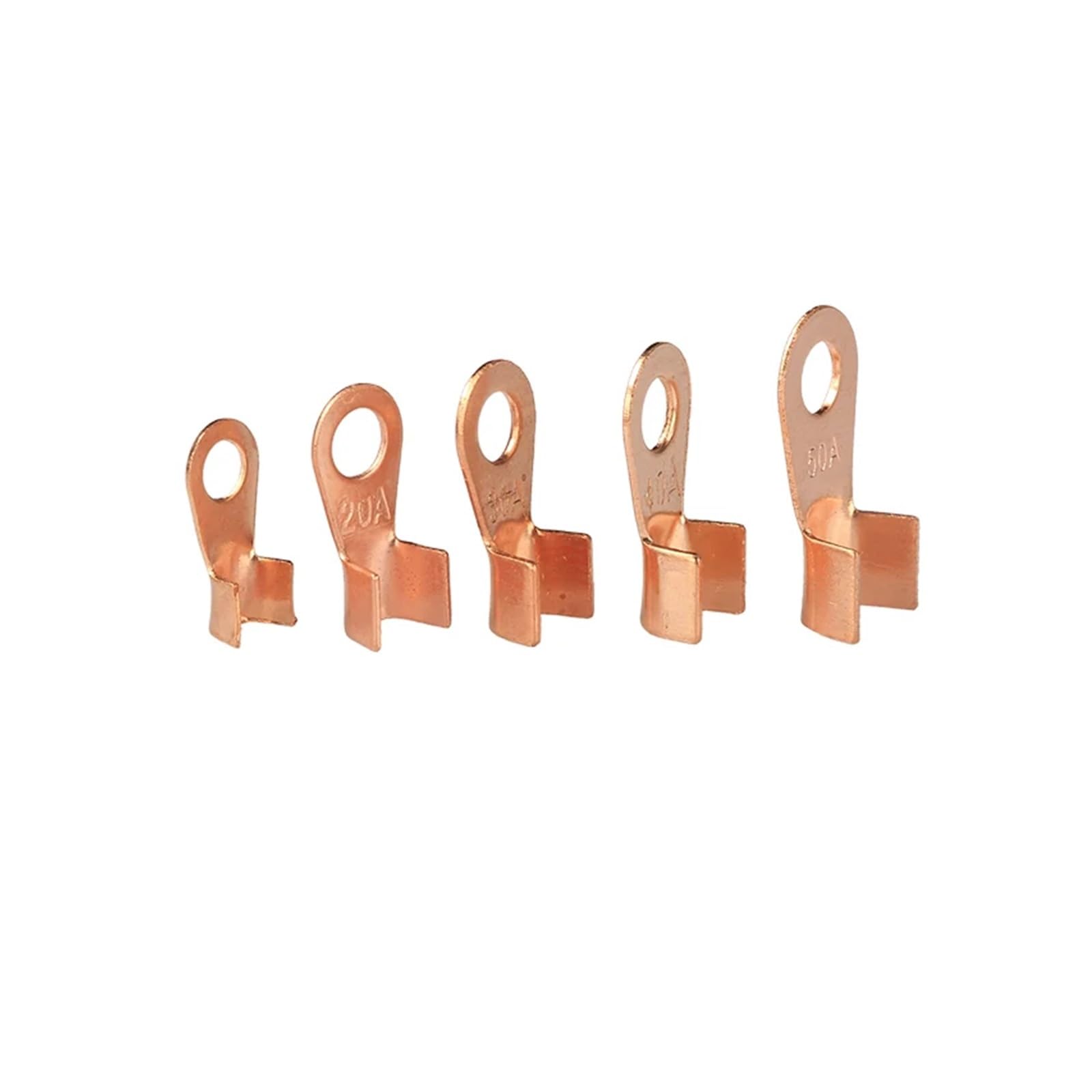 Kit d'assortiment de 130 cosses à souder Anneau en cuivre SC6-25 et Fil OT 10 A-50 A, connecteurs Batterie sertis/soudés