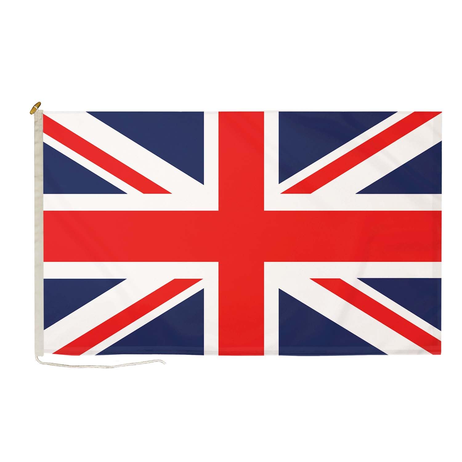 DuraFlag Union Jack Rope and Toggle Premium Quality Flag (5ft x 3ft (150cm x 90cm))