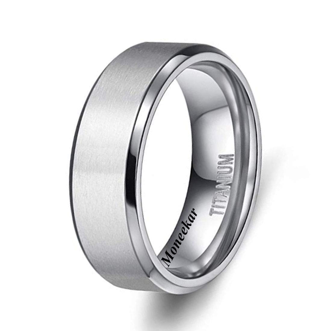 4MM/6MM/8MM Unisex Genuine Titanium Wedding Band Rings in Comfort Fit Matte Finish Rings for Men Women (Amazon Exclusive)-image-15