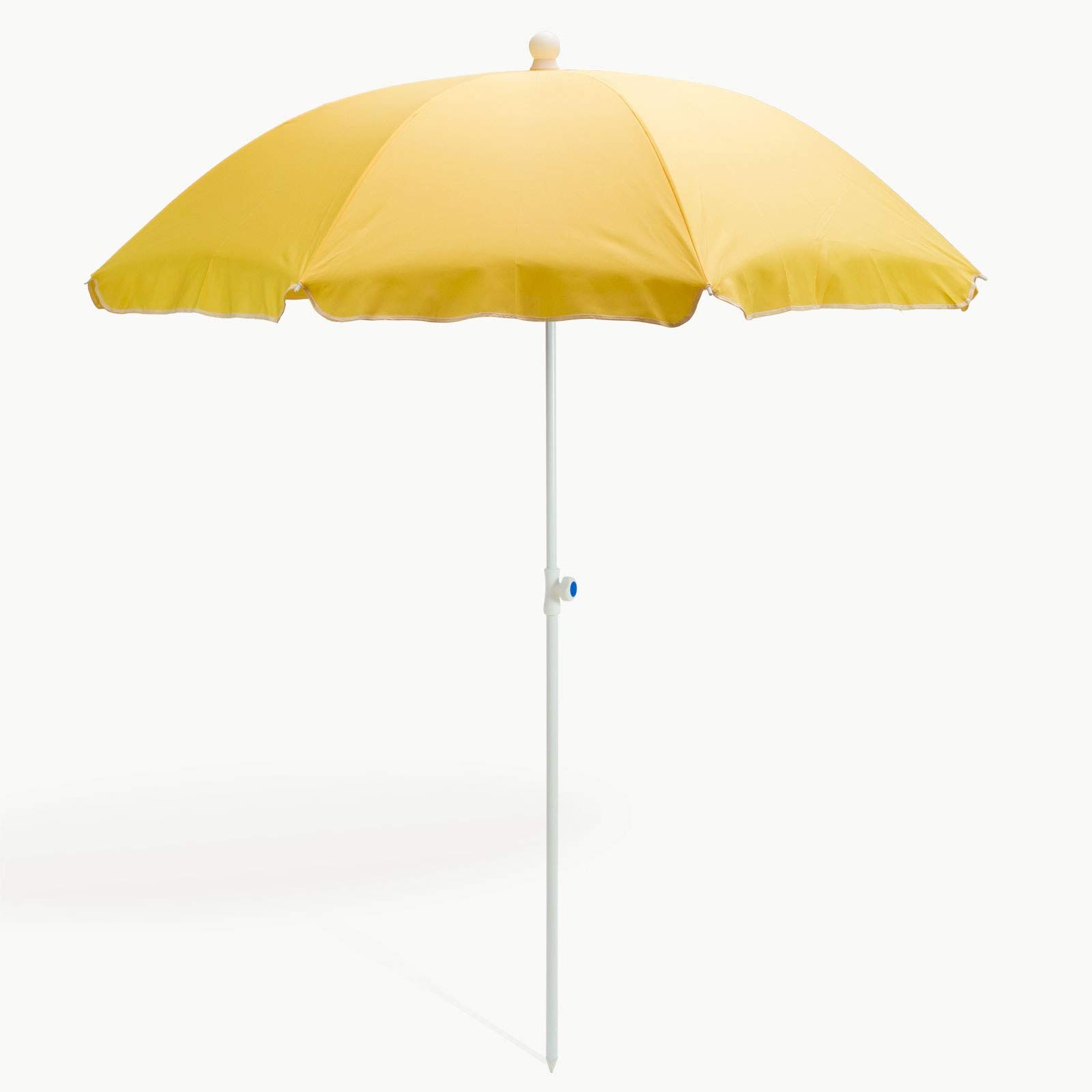 DEMA Strandschirm 180 cm Gelb UV30 Sonnenschirm Knickbar Gartenschirm