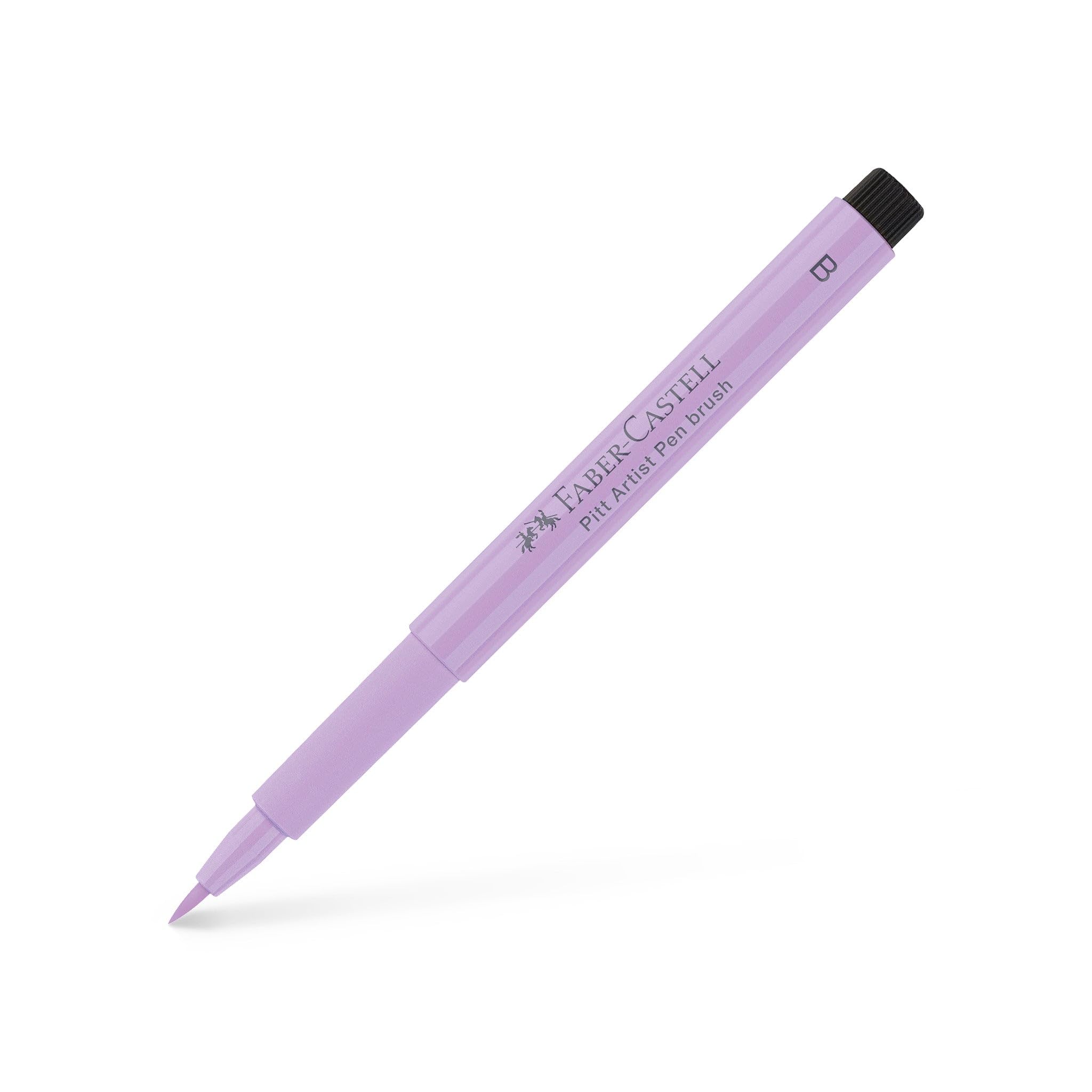 Faber-Castell Art & Graphic Pitt Artist Pen Brush India Ink, Lilac, Single, for Art, Craft, Drawing, Sketching, Home, School, University, Colouring