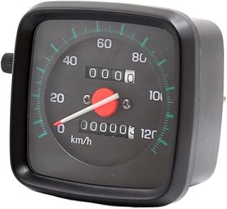Motorcycle Odometer Motorcycle Speedometer Odometer DC 12V Dual Odometer Tachometer Speedometer Cluster Indicator for EN Motorcycle