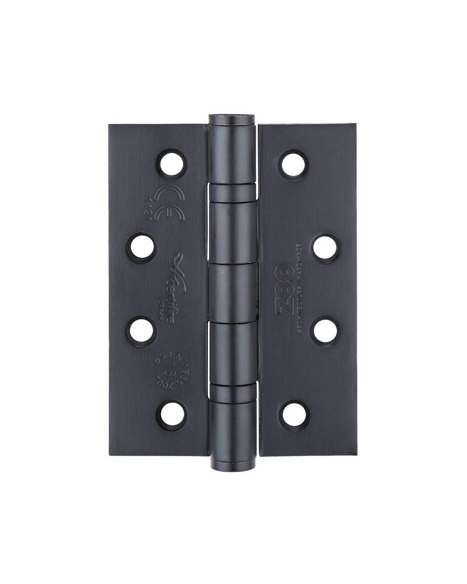 Zoo Grade 13 CE Fire Rated Ball Bearing Hinges 102 x 76 X 3 mm - ZHSS243PCB (x4)