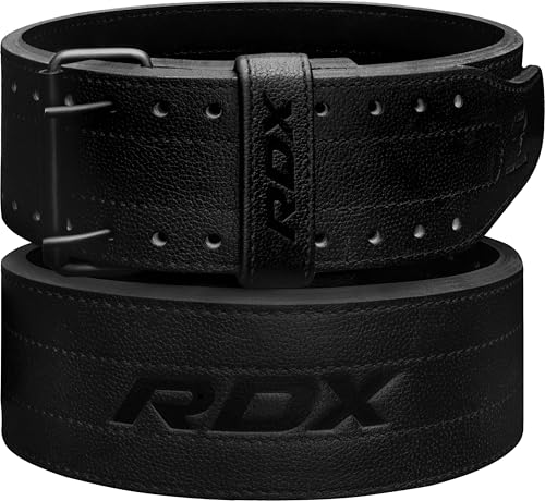 RDX Gewichthebergürtel Leder IPF Konform 13mm & 10mm – USAPL, USPA & IPL Wettbewerb Powerlifting Gürtel 4” für Kniebeugen, Kreuzheben, Gym Fitness & Krafttraining Weight Lifting Belt– Herren & Damen