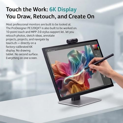 Image of Acer ProDesigner PE320QXT bmiiphcuzx 31.5 inch 6K Touch Monitor, QD-IPS