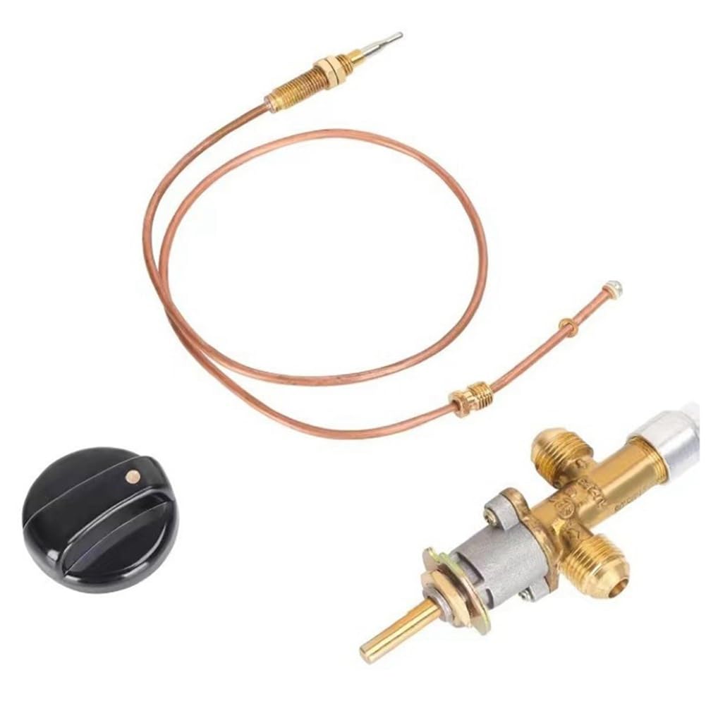 Plomevry Gas Fireplace Fire Pit Flame Failure Control Valve Kit Fire Pit Thermocouple Replace Control Valve Fireplace Parts