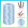 MECCANIXITY Nylon String Cord 1.9mm x 218 Yards Macrame Rope Braided Thread Twine String Smooth Beading Cord for Jewelry Making Supplies, DIY Craft, Lake Blue #3