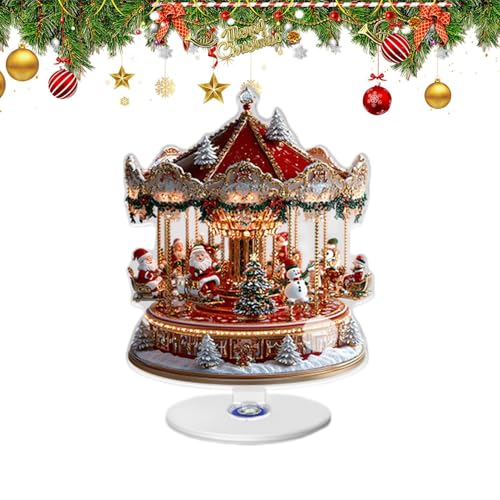 Weihnachts Tischdekoration aus 2D Acryl - Weihnachtsbaum Riesenrad...