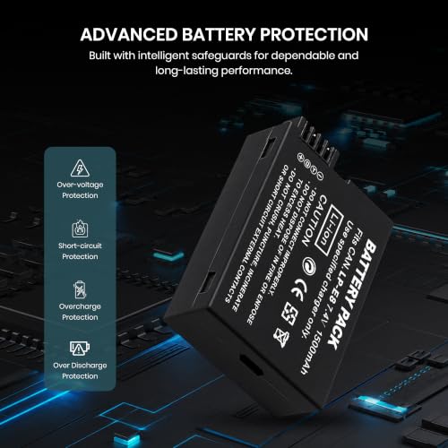 Image of Simpex LP-E8 Rechargeable Camera Battery 1500mAh Lithium-ion Replacement Battery Compatible with Canon EOS 600D, EOS 650D & EOS 700D DSLR Cameras(Black)