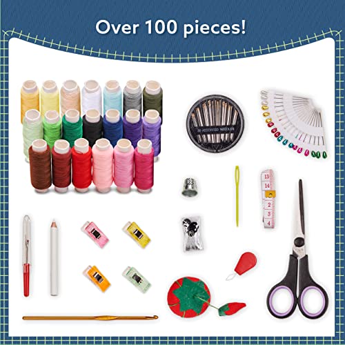 Artika Sewing Kit For Adults And Beginners - Needle And Thread Kit With Sewing Accessories And Portable Case For Travel, Family, Home, Emergency Repairs With Scissors, Thimble, Thread, Sewing Needles, Tape Measure Etc（89 Pcs） #TOP2