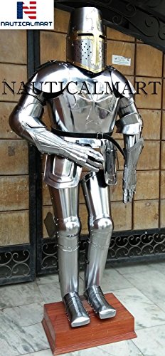 NauticalMart Templar Knight Crusader Full Suit of Armor Wearable Halloween Costume