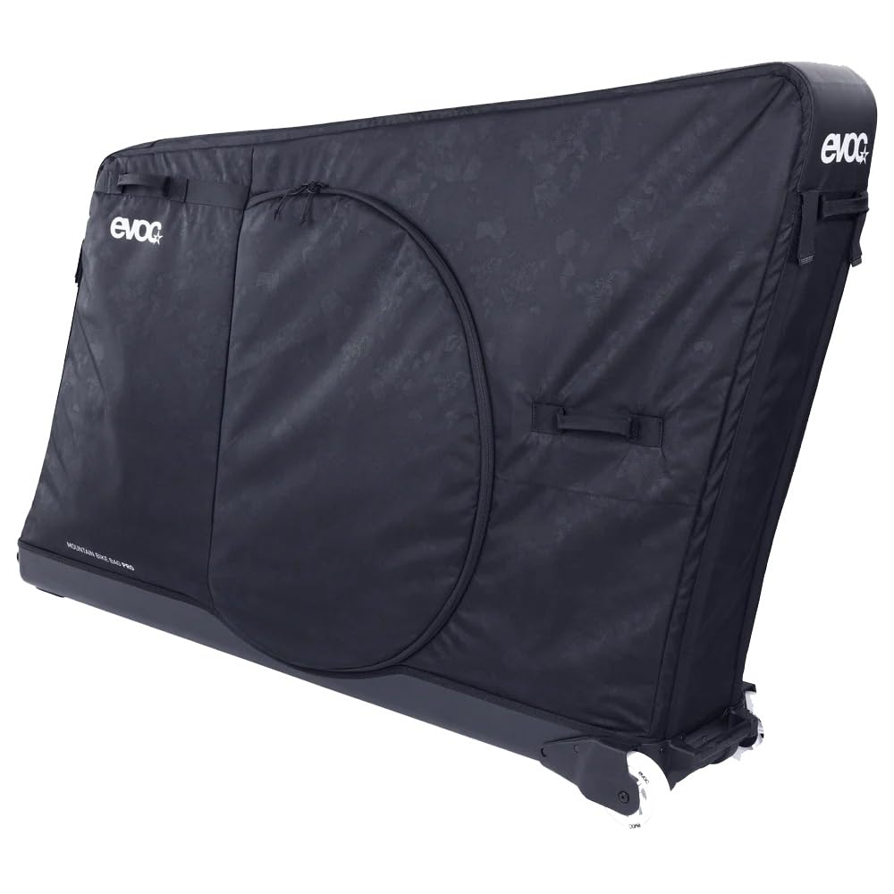 EVOC MOUNTAIN BIKE BAG PRO MTB Fahrrad-Transporttasche (Fahrradkoffer für Mountainbikes bis 130 cm Radstand, besonders leicht, kein demontieren von Lenker / Cockpit, Mountainbike Zubehör), Black