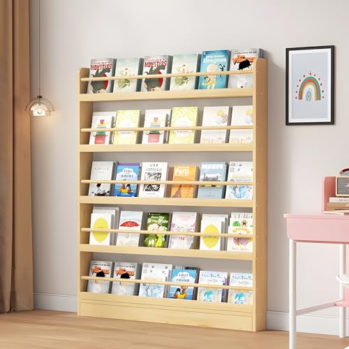 JFOZDM Estanterias para Libros, Libreria Estanteria, Biblioteca Infantil, Mueble Estanteria, Antivuelco/Ahorro de Espacio/fácil de Montar, Estanteria Detrás Puerta para Salon/Dormitorio/Oficina