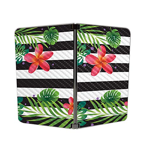 Image of MIGHTY SKINS MightySkins Carbon Fiber Skin for Microsoft Surface Duo - Tropical Stripes | Protective, Durable Textured Carbon Fiber Finish | Easy to Apply | Made in The USA