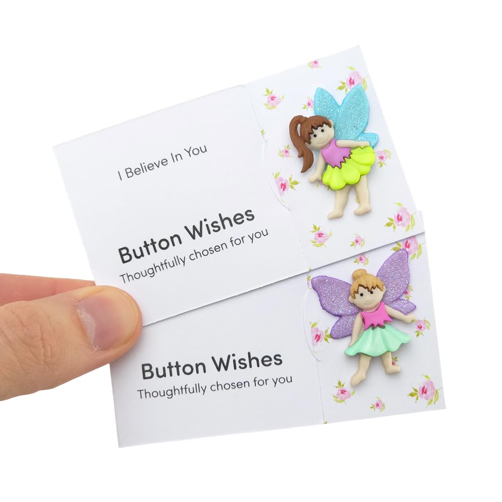 That's Crackers I Believe In You | Fairy | Button Wishes Sew On Token | Cracker Filler