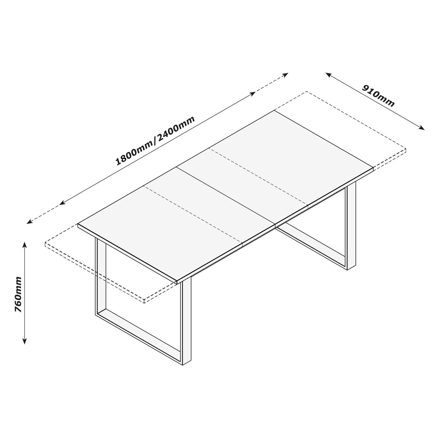 Composad | Tavolo Allungabile della Linea INFINITO da 8 a 10 Posti, Tavolo Sala Da Pranzo, Tavolo Cucina Allungabile, Salvaspazio, (LxAxP) 180x76,1x91 cm, Colore Noce Brera, Made in Italy
