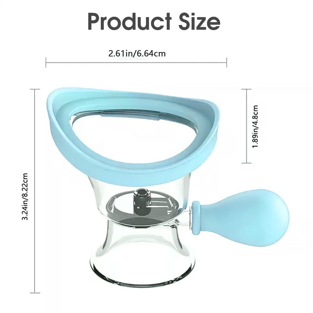 Wickston Originol Eye Wash Cup,Squeeze Rinsing Eye Wash Cup For Tired Eyes, Silicone Manual Air Pressure Eye Cleaning Cup for Eye Rinse, Reduce Dust and Cosmetic Irritation