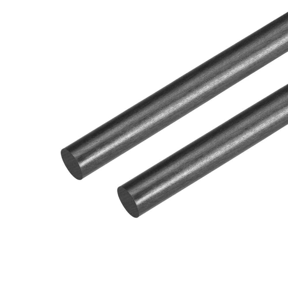 Profil en fibre de carbone Lot de 8 tiges en fibre carbone, longueur: 200mm, 400mm, diamètre: 1mm, 1,5mm, 2mm(12mm 200mm)