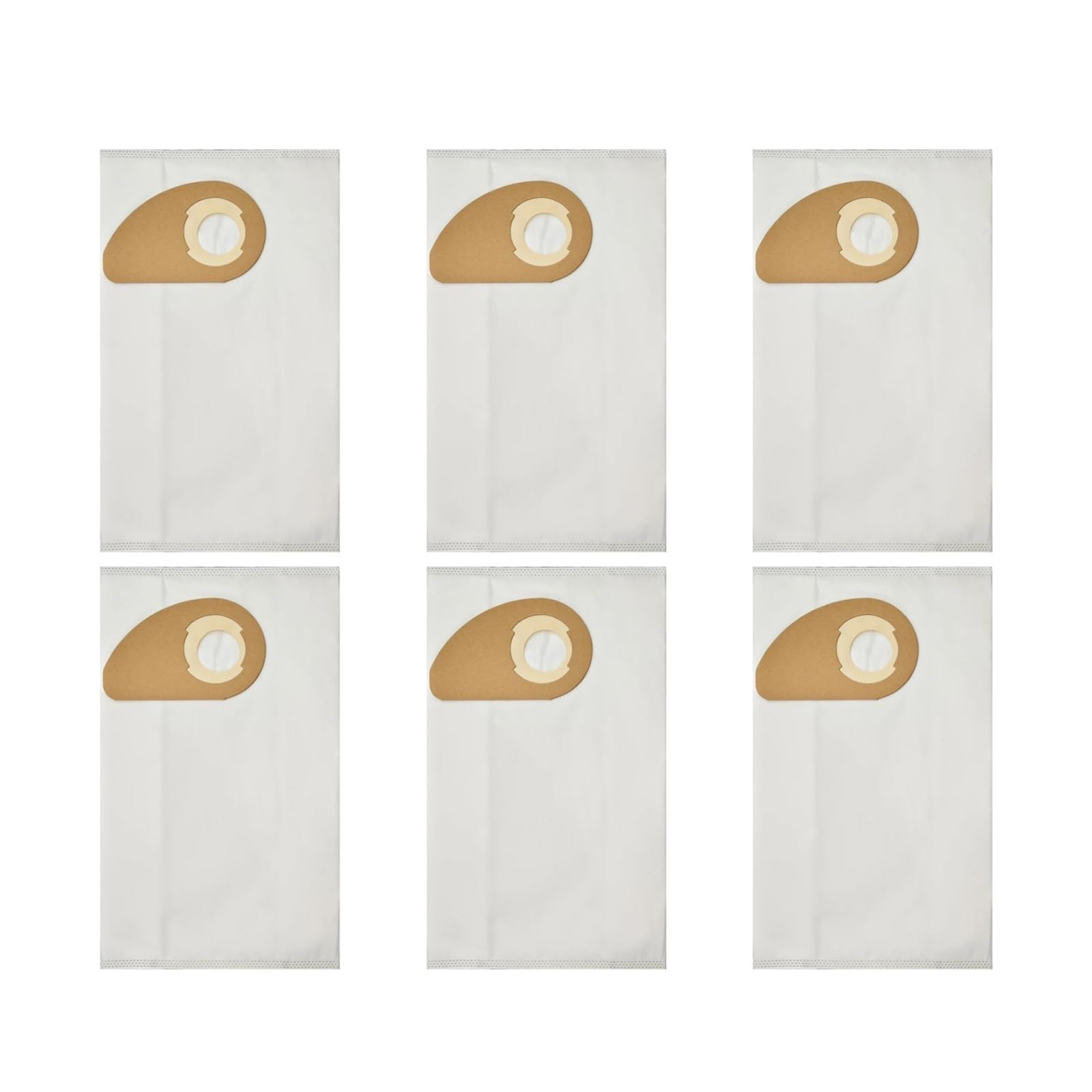 EEZII Vacuum Cleaner Bags, Compatible For Nilfisk, Buddy II 12/18/12L/18L INOX Vacuum Cleaner Bags Replacement Vacuum Cleaner Accessories(6 Pcs Dust Bags)