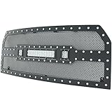 Paramount Automotive 48-0973 Evolution Black Stainless Steel Wire Mesh Replacement Grille with LED