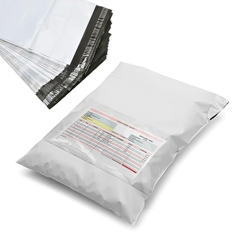 Amazing Security Courier Bags with Sealking Tape and Pod Jacket, 50 Micron, White and Black, Pack of 50 (14x18inc., 50, Count) (B0DG347T8G) Amazon Price History, Amazon Price Tracker