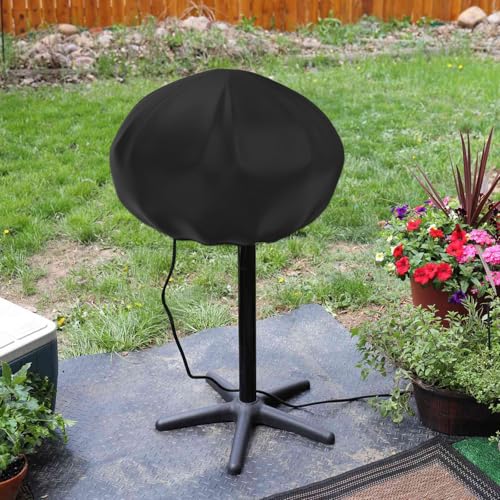 wasserdichte Grillabdeckung Passend für George Foreman Elektrogrill, Severin Standgrill, Kugelgrill, Ø50cm, Easy Take Off Griff Design