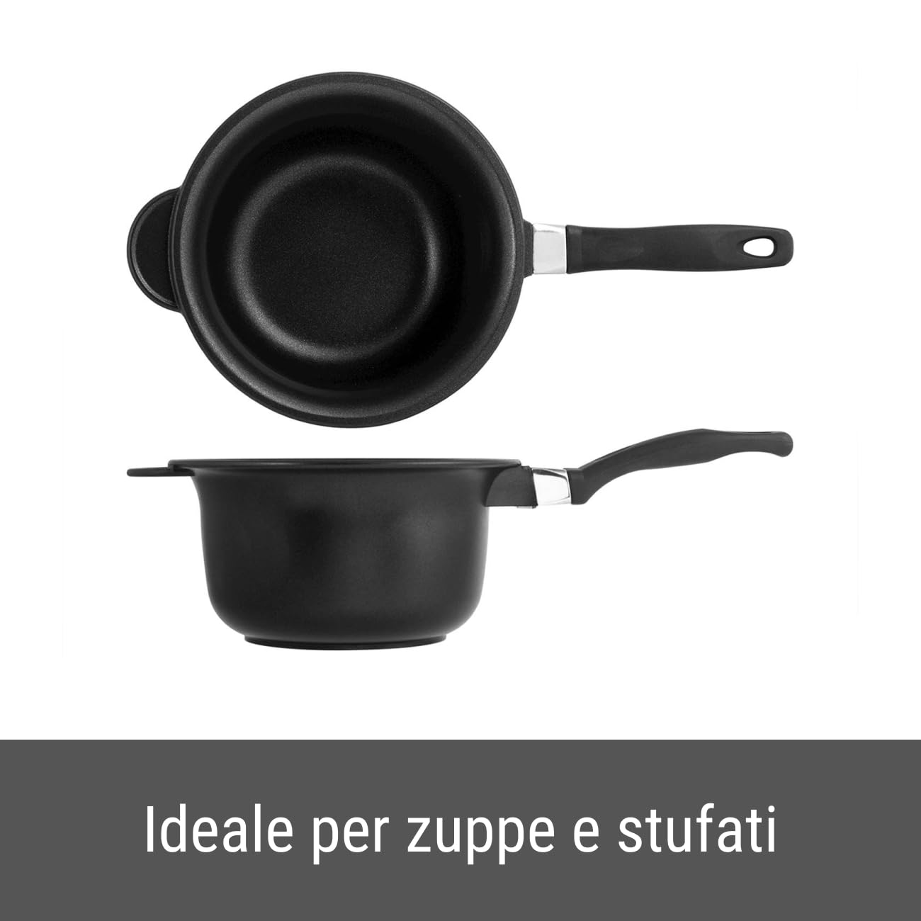 H&H Paiolo Fusione Antiaderente Extra Chef 1 Manico Cm18