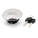 Motorcycle Locking Gas Cap for Suzuki DR650 DR 650 Gas CALIFORNIA Model 1996-on with 2 Keys,Replacement Fuel Tank Lid Cover