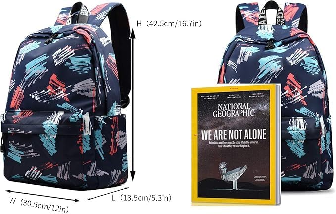 Image of Willton -Stylish Girls Backpack for School, College & Travel | Lightweight Casual Daypack with Spacious Compartments & Durable Design Trendy Travel Backpack for Teens