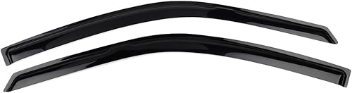 IKON MOTORSPORTS Visera exterior con cinta adhesiva, compatible con Honda Accord Coupe de 2 puertas, 1994-1997, tintado ahumadoacrílico