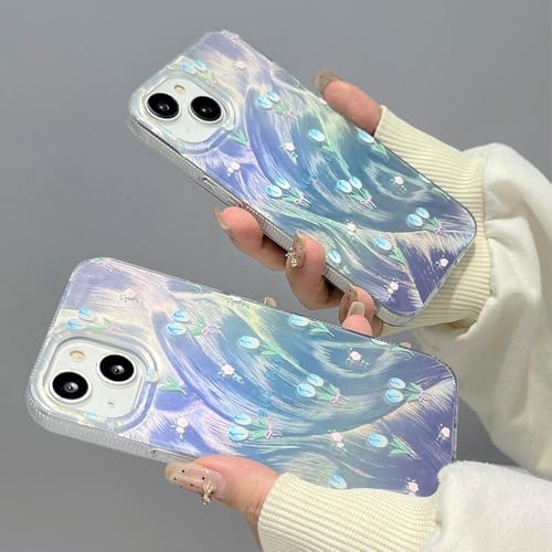 Coque de Luxe Aurora Feather Flower pour iPhone 15 Pro Premium - 4