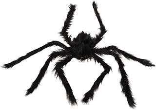 PRETYZOOM Brinquedos De Brincar Ao Ar Livre Para Crianças Cachorros De Pelúcia Guarnição Preta Para Crianças Aranhas Peludas Decorações Falsas De Aranha Aranhas Assustadoras Aranha De